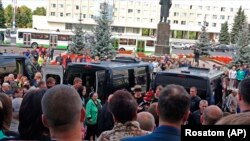 Саров, 12 августа, похороны инженеров Росатома, погибших при взрыве в Нёноксе