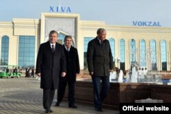 Президент Шавкат Мирзияев на родине танца «Лазги» – городе Хиве.