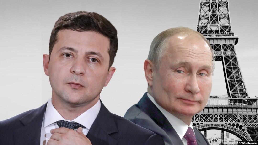 Володимир Зеленський і Володимир Путін. Колаж