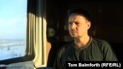 Aleksandr, 35, is traveling to Vorkuta to work as a diver on the Nord Stream gas pipeline. He says Stalin can be condemned just as easily as he can be praised.