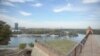 Kalemegdan, pogled na Ušće