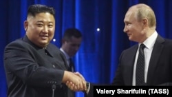 Кім Чен Ин і Володимир Путін