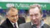 Өмүрбек Текебаев жана орусиялык ишкер Леонид Маевский. (коллаж)