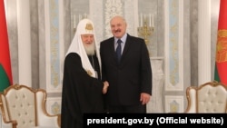 Сустрэча патрыярха Кірыла з Аляксандрам Лукашэнкам у 2018 годзе