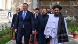 Вице-премьер и глава МИД Казахстана Мурат Нуртлеу во время визита в Афганистан и встреч с чиновниками правительства «Талибана». Кабул, 10 июля 2025 года
