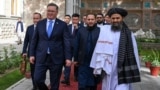 Kazakhstan's Vice Prime Minister and Foreign Minister Murat Nurtleu during meetings with Taliban government officials. Kabul, 10Jul2025