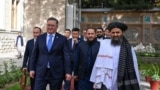 Kazakhstan's Vice Prime Minister and Foreign Minister Murat Nurtleu during meetings with Taliban government officials. Kabul, 10Jul2025