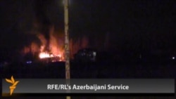 Cars, Buildings Set On Fire In Azerbaijani Protest