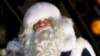 Santa Claus Shakes Hands With Father Frost