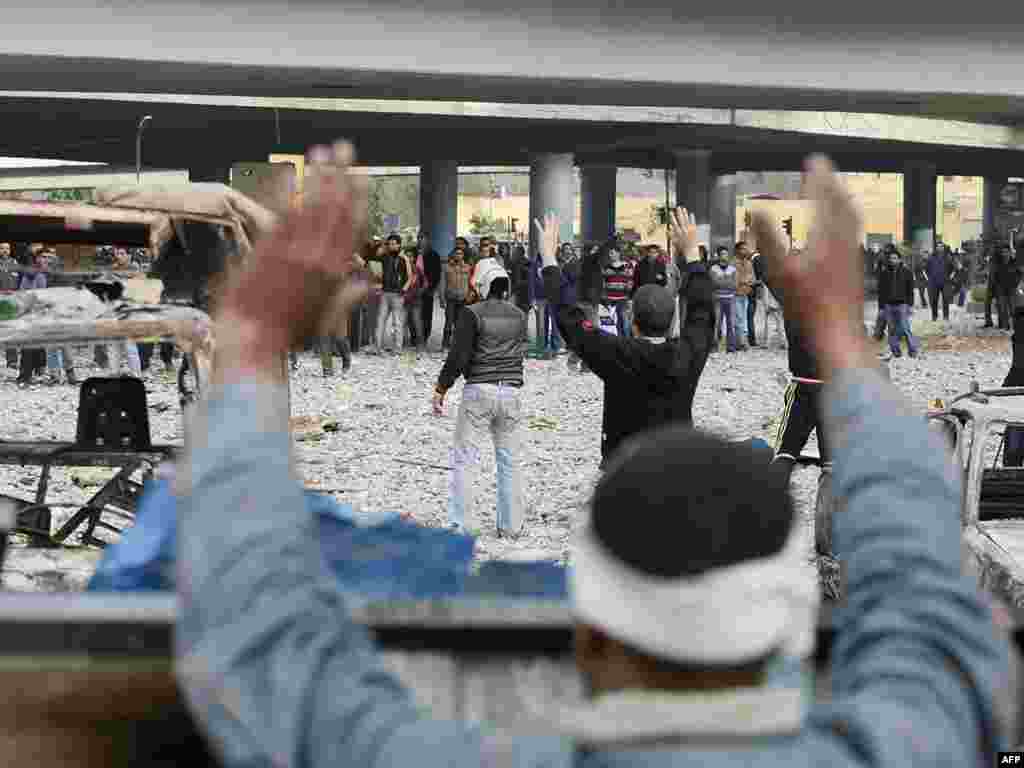 Kairo, 03.02.2011. Foto: AFP / Mohammed Abed