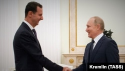 Зустріч президентів Сирії та Росії Башара Асада і Володимира Путіна, архівне фото, 2021 рік