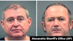 Lev Parnas (left) and Igor Fruman were arrested on October 9.