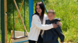 Ксения Колдин с братом Сергеем после возвращения в Украину