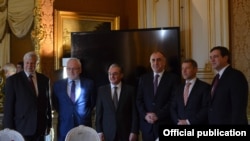 ԵԱՀԿ Մինսկի խմբի համանախագահներն ու Հայաստանի և Ադրբեջանի արտգործնախարարները Փարիզում, 16-ը հունվարի, 2019թ․ 