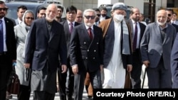 اعضای هیئت حکومت افغانستان برای شرکت در نشست مسکو 
