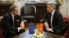 Архива: Средба на Претседателот на Ѓорге Иванов со претседателот на Европскиот совет Доналд Туск во Скопје. 
