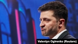 Кандидат у президенти України, шоумен Володимир Зеленський 
