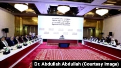 دوحه کې دا ځل د دولت د پلاوي مشري د ملي روغې جوړې د شورا مشر عبدالله عبدالله کوي او د طالبانو له خوا د دوی د دوحې د دفتر مشر ملا عبدالغني برادر د پلاوي په سر کې دی.
