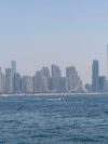 Район Dubai Marina, вид с острова Palm Jumeirah