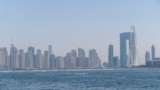Район Dubai Marina, вид с острова Palm Jumeirah