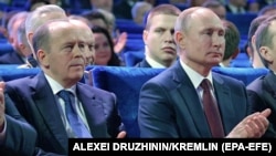 Директор ФСБ Александр Бортников и Владимир Путин, архивное фото
