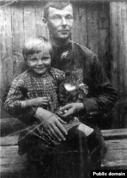 Юрка Лістапад з дачкой Нінай. Другая палова 1920-х