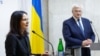 Міністерка закордонних справ Німеччини Анналена Бербок (л) та її український колега Андрій Сибіга, Київ, 1 квітня 2025 року