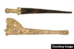 The treasures are popularly known as Scythian gold in reference to reference to the seminomadic tribes who lived in the region in ancient times.