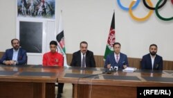 کنفرانس خبری مسئولان فدراسیون ملی تکواندوی افغانستان در پیوند به رد اتهام‌ها علیه این فدراسیون.