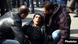 Eight protesters and two police officers were killed in clashes between security forces and protesters on March 1-2, 2008.