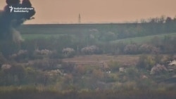 The Moment An OSCE Vehicle Explodes In Ukraine