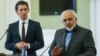 محمد جواد ظریف (راست) وزیر امور خارجه ایران همراه با همتای اتریشی خود، سباستین کرز.