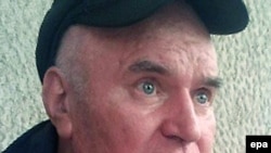 Former Bosnian Serb military commander Ratko Mladic shortly after his arrest last week
