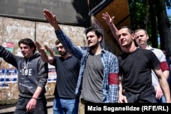 Neo-Nazis gathered in Tbilisi on May 17 to oppose International Day Against Homophobia,Transphobia, And Biphobia.