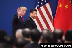 Президент США Дональд Трамп и лидер Китая Си Цзиньпин, ноябрь 2017 года.