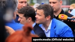 Президент Володимир Зеленський і голова Офісу президента Андрій Богдан, 12 липня 2019 року