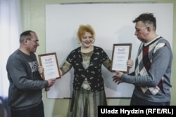 Аляксандар Кабанаў, Вольга Мікалайчык і Сяргей Пятрухін