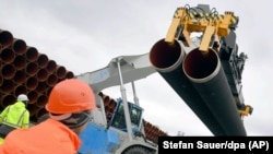 Merkel je prošle sedmice odbacila ideju da bi trebalo povezati slučaj Navaljni sa projektom Severni tok 2, kome se protive SAD (na fotografiji gradnja Severnog toka 2)