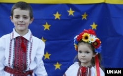 Діти під час святкування Дня Незалежності України. Київ, 24 серпня 2014 року