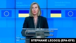 Верховний представник ЄС із закордонних справ Федеріка Моґеріні. Брюссель, 17 грудня 2018