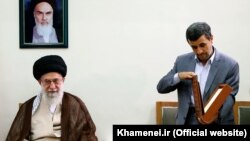 Did Supreme Leader Ali Khamenei (left) tell Mahmud Ahmadinejad (right) not to run again?