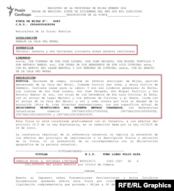Фірма Vebelle Royal, записана на ім’я Зої Татькової, має у власності 62 га на півдні Іспанії