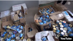 Armenia - Canned food found in a villa belonging to retired General Manvel Grigorian, 17 June 2018.