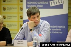 Zeljko Bodrozic, the head of Serbia's Independent Association of Journalists: "The state could easily react if the police and prosecutor's office work independently."