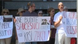 Protest dela članstva Jevrejske opštine Beograda