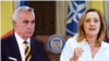 Kombinovana fotografija kandidata za predsednika Rumije koji idu u drugi krug, Kalin Đorđesku i Elena Laskoni.