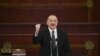 Azerbaijan - Reelected Azeri President Ilham Aliyev attends his inauguration ceremony at the parliament in Baku on February 14, 2024.