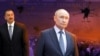 Коллаж: Алиев, путин, атака дронов