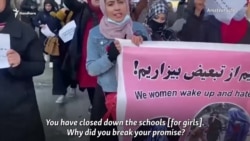 Kabul Women Protesters Brave Taliban Shooting