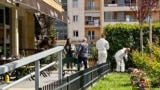 Police investigation in Podgorica after the attempted murder of Igor Nedović, May 17, 2025.